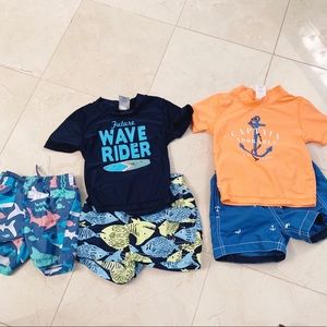 Carter’s 18month Swim Trunks & Rash Guards